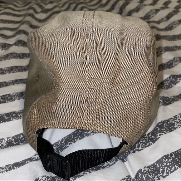 Supreme Jacquard Logo Camp 5 Panel Cap Tan - Picture 5 of 8